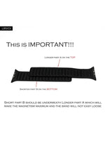 Load image into Gallery viewer, Apple Watch 9 8 7 6 5 4 3 2 1 Se 42mm/44mm/45mm/49mm Uyumlu Kordon Mıknatıslı Magnetli Deri Kordon
