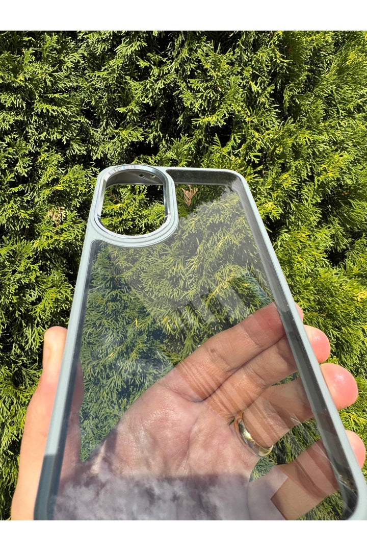 Samsung Galaxy S24 Fe Uyumlu Kılıf Siyah Transparan Şeffaf Kamera Çevresi Metal Koruyucu Silikon