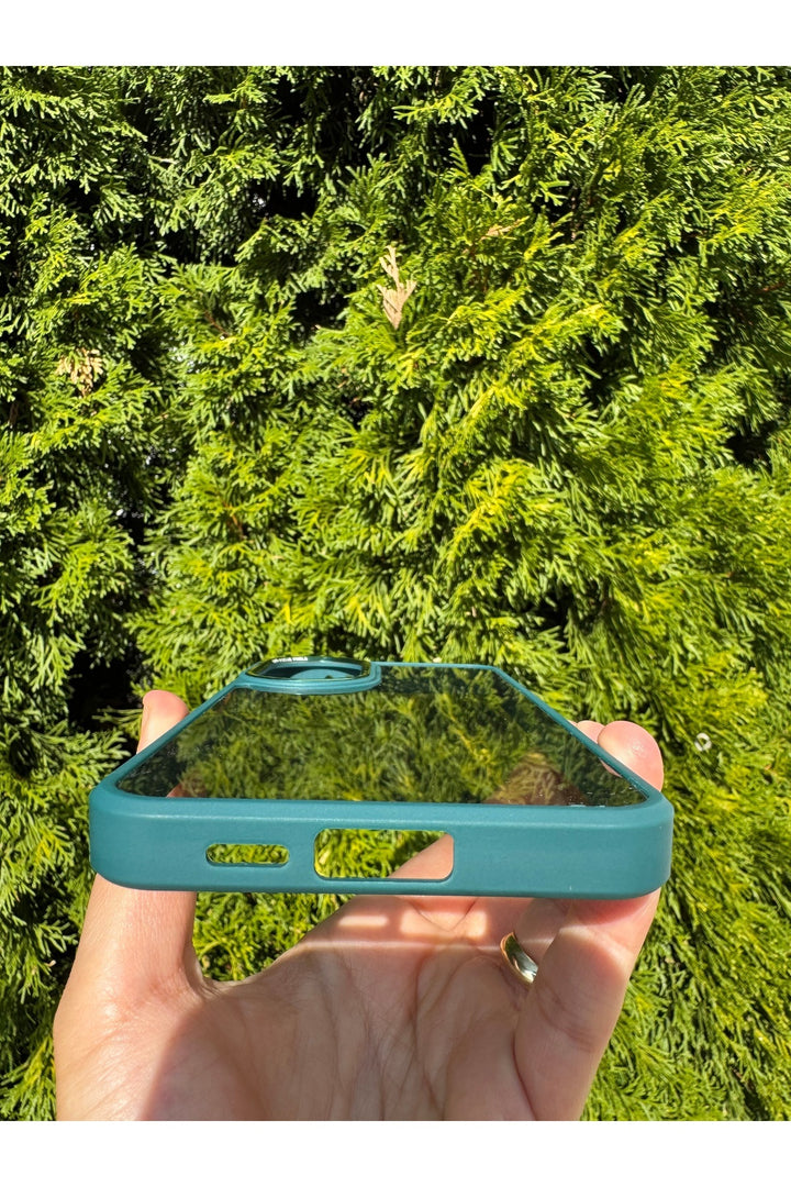 Samsung Galaxy S23 Fe Uyumlu Kılıf Siyah Transparan Şeffaf Kamera Çevresi Metal Koruyucu Silikon