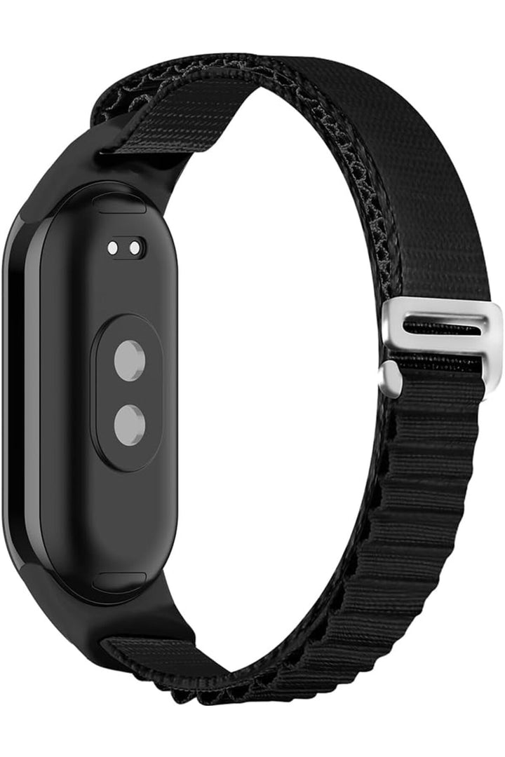 Xiaomi Mi Band 8/9 Uyumlu Kumaş Kordon Metal Tokalı Ayarlanabilir Lansman Kordon