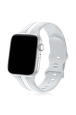 Load image into Gallery viewer, Apple Watch 9 8 7 6 5 4 3 Se 38mm/40mm/41mm Uyumlu Kordon Ayarlanabilir Renkli Çizgili Silikon
