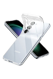 Samsung Galaxy A04S Uyumlu Kılıf 3D Kamera Korumalı Darbe Önleyici Şeffaf Transparan Esnek Silikon