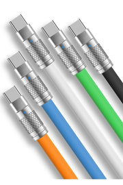 Usb To Type-c 120w 6a Turbo Hızlı Şarj Ve Data Kablosu Samsung Xiaomi Android Uyumlu Esnek Kopmaz