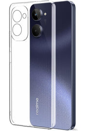Realme 10 4G Uyumlu Kılıf 3D Kamera Korumalı Darbe Önleyici Şeffaf Transparan Esnek Silikon