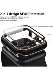 Apple Watch Se 3 2 1 42mm Uyumlu Kılıf Ekran ve Kasa Koruyucu Tam Kaplayan Parlak Watch Kasa Koruma