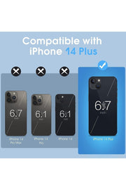 İphone 14 Plus/15 Plus Uyumlu Kılıf Darbelere Dayanıklı Ince Şeffaf Renksiz Transparan Esnek Silikon