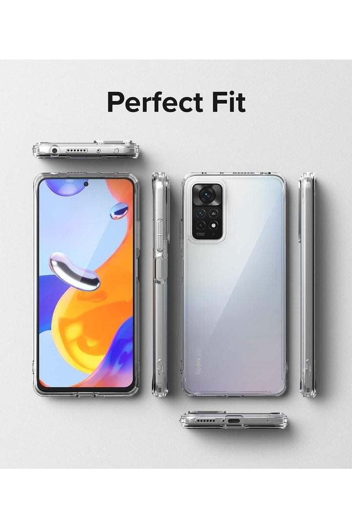 Xiaomi Redmi Note 11 Pro Uyumlu Kılıf 3D Kamera Korumalı Darbe Önleyici Şeffaf Renksiz Esnek Silikon