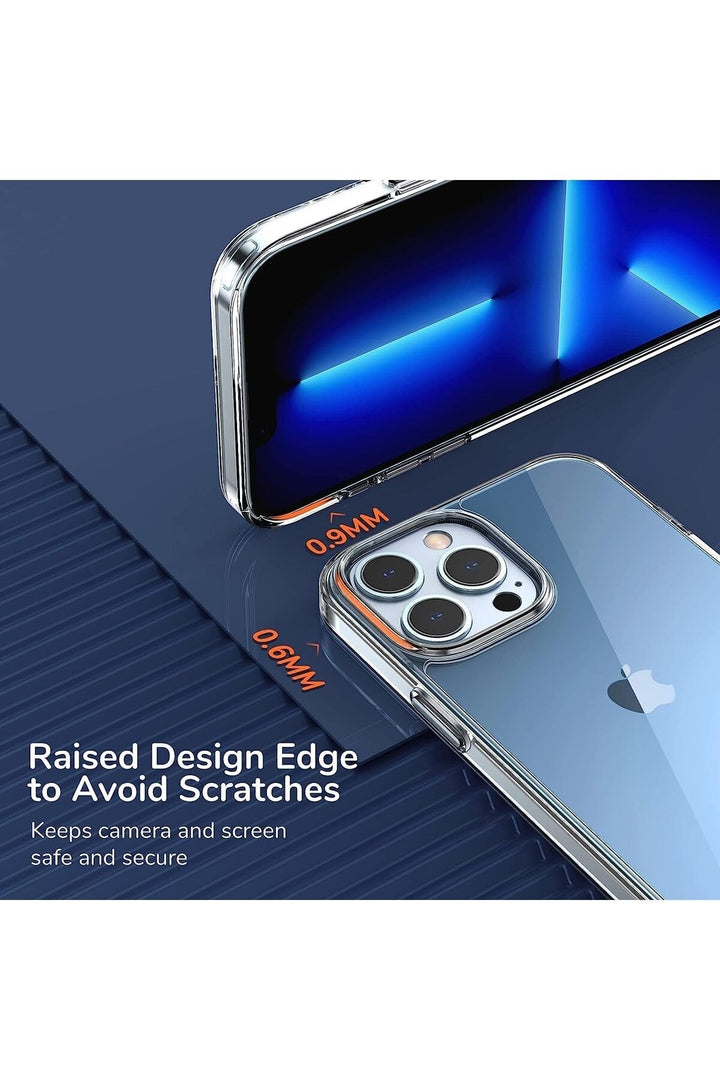 iPhone 13 Pro Uyumlu Kılıf Darbelere Dayanıklı Ultra ince Şeffaf Renksiz Transparan Esnek Silikon