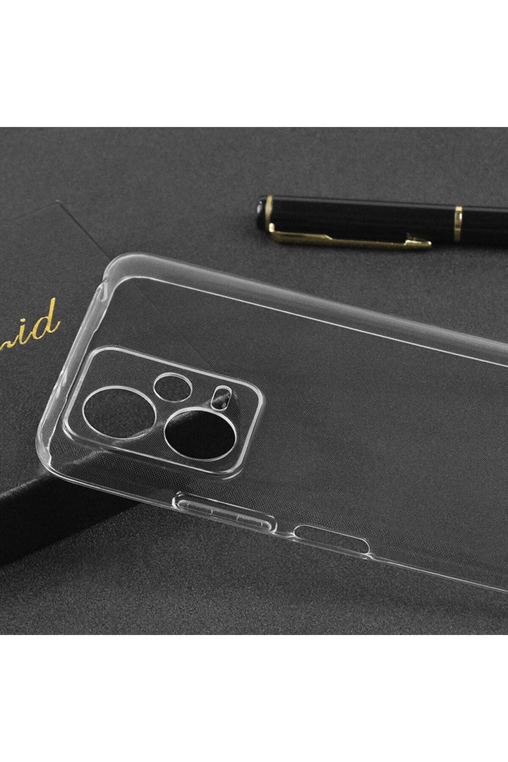 Xiaomi Redmi Note 12 4g Uyumlu Kılıf Şeffaf 3d Kamera Korumalı Köşe Korumalı Renksiz Esnek Silikon