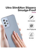 Load image into Gallery viewer, Samsung Galaxy A73 Uyumlu Kılıf 3d Kamera Korumalı Darbe Önleyici Şeffaf Transparan Esnek Silikon
