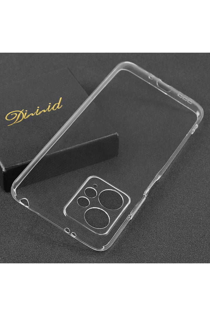 Xiaomi Redmi Note 12 4G Uyumlu Kılıf 3D Kamera Korumalı Darbe Önleyici Şeffaf Esnek Silikon