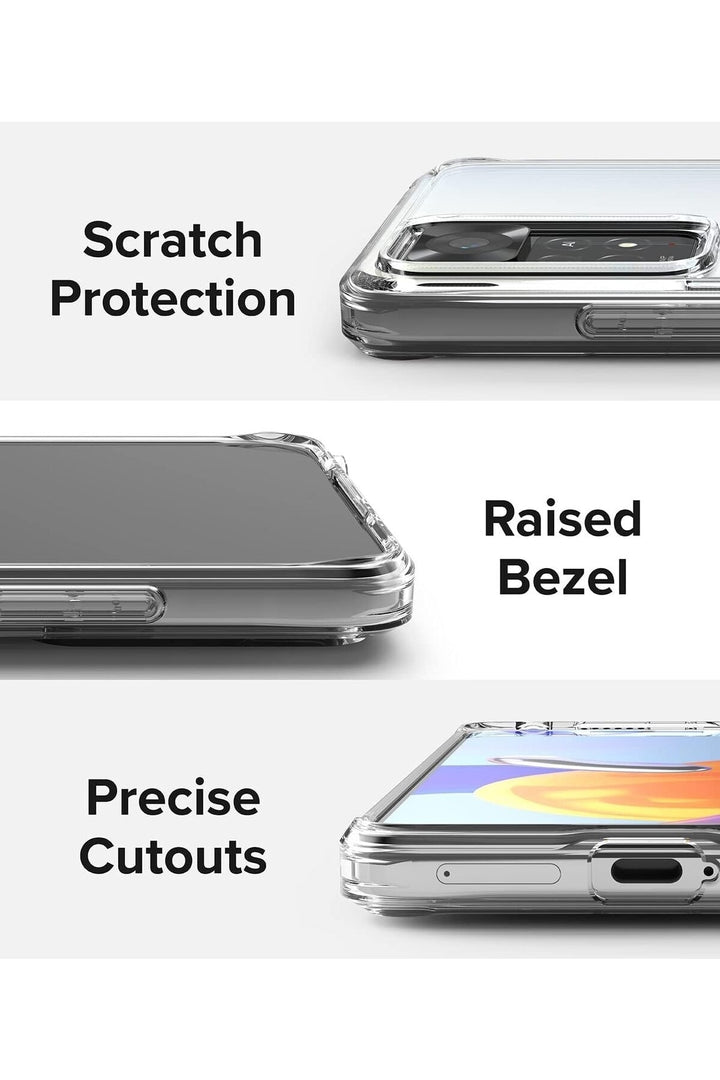 Xiaomi Redmi Note 12 Pro Uyumlu Kılıf 3D Kamera Korumalı Darbe Önleyici Şeffaf Renksiz Esnek Silikon