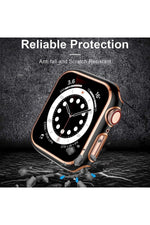 Load image into Gallery viewer, Apple Watch Se 3 2 1 42mm Uyumlu Kılıf Ekran ve Kasa Koruyucu Tam Kaplayan Parlak Watch Kasa Koruma
