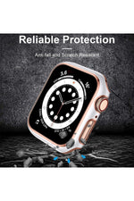 Load image into Gallery viewer, Apple Watch 8 7 41mm Uyumlu Kılıf Ekran ve Kasa Koruyucu Tam Kaplayan Parlak Watch Kasa Koruma

