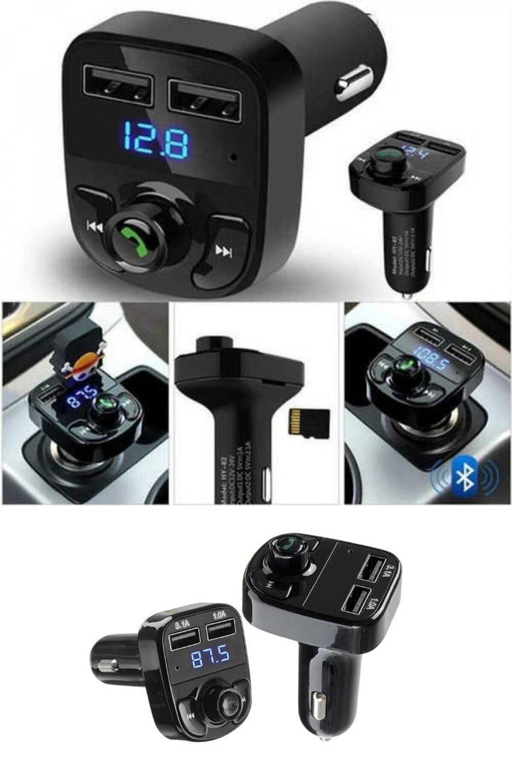 Araç Fm Transmitter 5.0 Bluetooth Araç Kiti Usb Mp3 Sd Kart Flash Için Uygun Çakmaklık Girişli