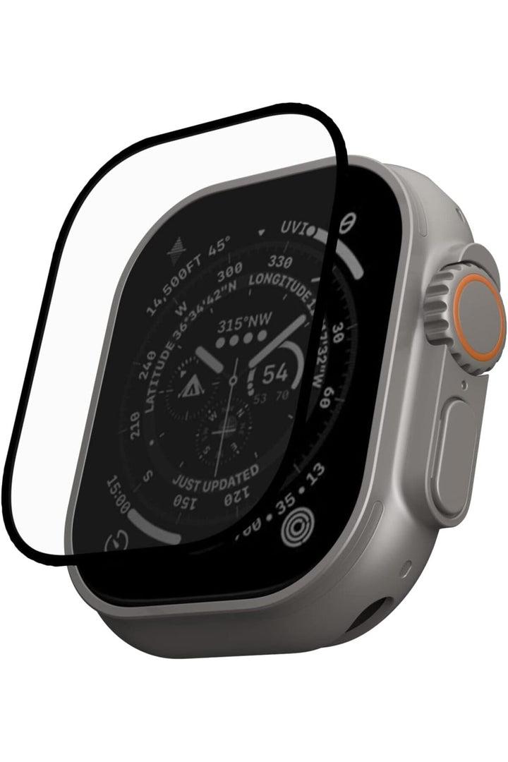 Apple Watch 8 Ultra 49mm Uyumlu Watch Ekran Koruyucu Darbelere Dayanıklı Tam Kaplayn Esnek Nano Cam