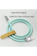 Load image into Gallery viewer, USB To Type-C 120W 6A Turbo Hızlı Şarj ve Data Kablosu Samsung Xiaomi Android Uyumlu Esnek Kopmaz
