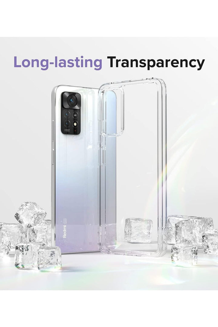 Xiaomi Redmi Note 11 Pro Uyumlu Kılıf 3D Kamera Korumalı Darbe Önleyici Şeffaf Renksiz Esnek Silikon