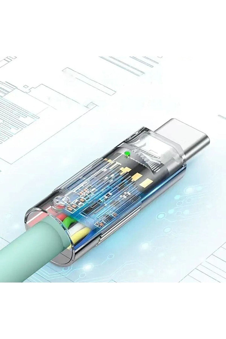 Usb To Type-c 120w 6a Turbo Hızlı Şarj Ve Data Kablosu Samsung Xiaomi Android Uyumlu Esnek Kopmaz