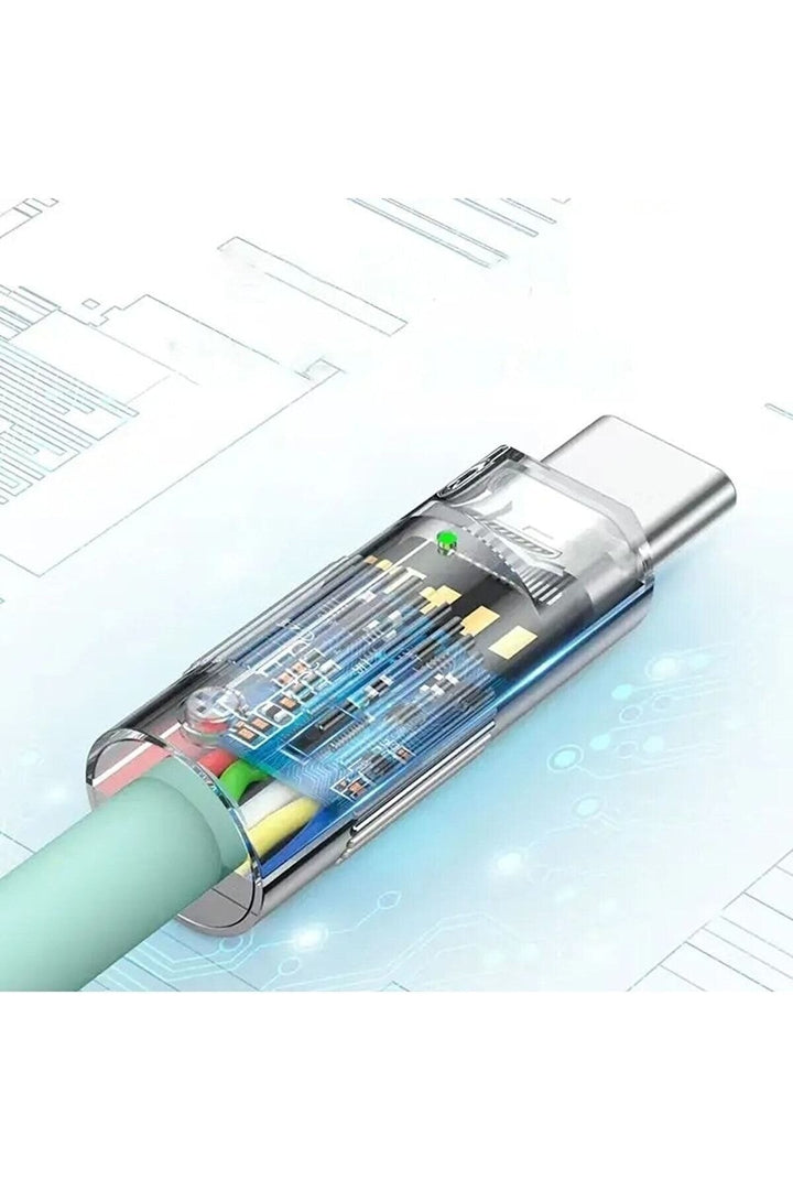 USB To Type-C 120W 6A Turbo Hızlı Şarj ve Data Kablosu Samsung Xiaomi Android Uyumlu Esnek Kopmaz