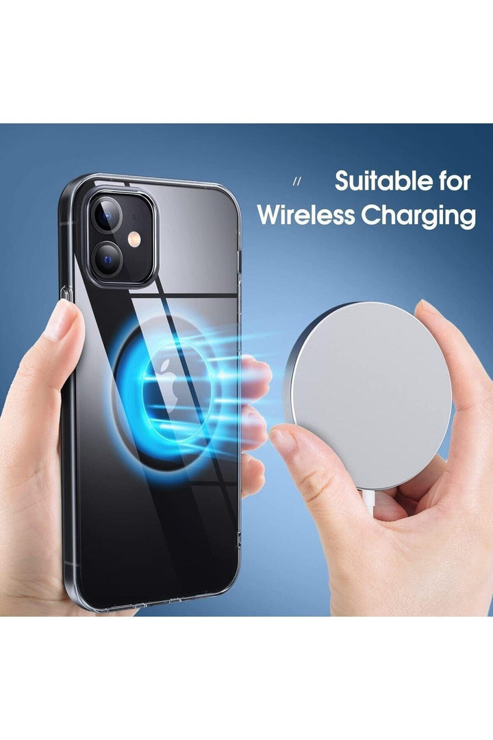 iPhone 12 Mini Uyumlu Kılıf Darbelere Dayanıklı Ultra ince Şeffaf Renksiz Transparan Esnek Silikon