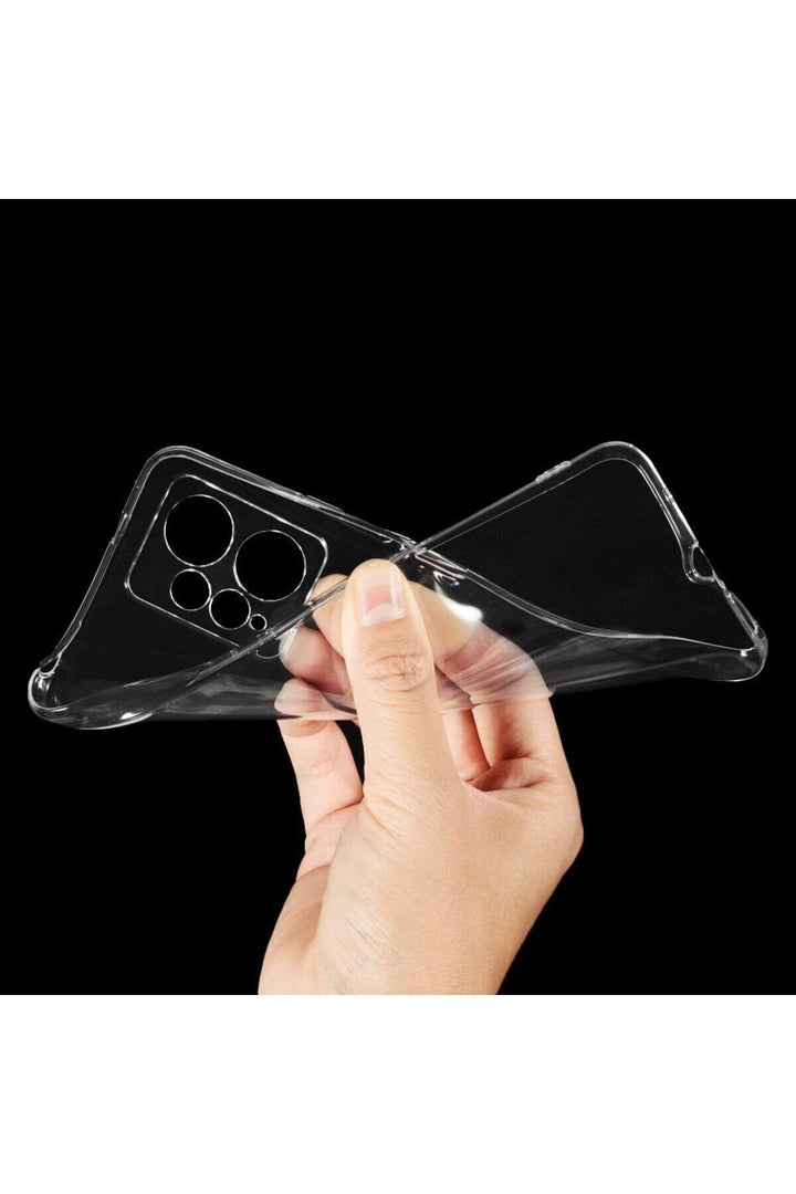 Xiaomi Redmi Note 12 4G Uyumlu Kılıf 3D Kamera Korumalı Darbe Önleyici Şeffaf Esnek Silikon