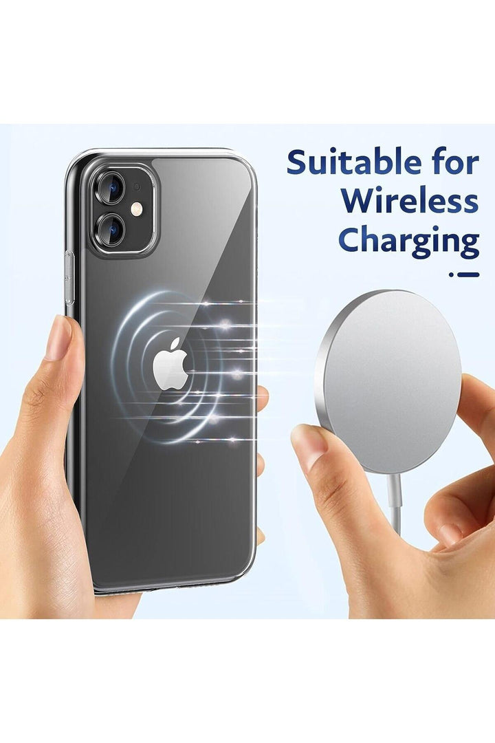 iPhone 11 Uyumlu Kılıf Darbelere Karşı Dayanıklı Ultra ince Şeffaf Renksiz Transparan Esnek Silikon