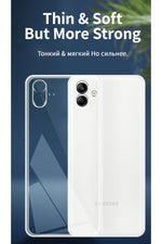 Load image into Gallery viewer, Samsung Galaxy A04 Uyumlu Kılıf 3D Kamera Korumalı Darbe Önleyici Şeffaf Transparan Esnek Silikon
