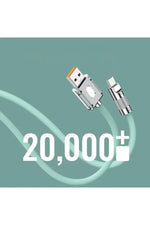 Load image into Gallery viewer, USB To Type-C 120W 6A Turbo Hızlı Şarj ve Data Kablosu Samsung Xiaomi Android Uyumlu Esnek Kopmaz
