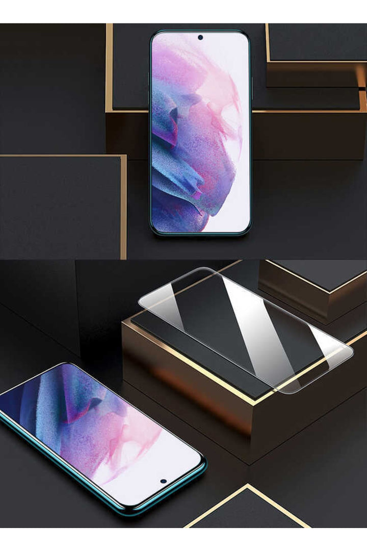 Samsung Galaxy S22 Uyumlu Ekran Koruyucu Darbe Ve Çiziklere Dayanıklı Parlak Temperli Kırılmaz Cam