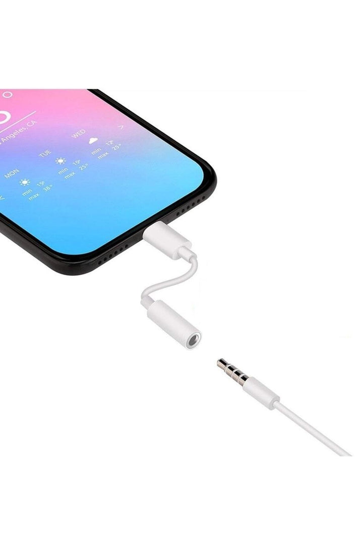Apple Iphone 14 13 12 11 X 7 8 Plus Uyumlu Kulaklık Çevirici Lightning Aux Dönüştürücü