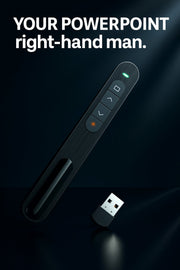 Wireless Presenter/Kablosuz Lazer Sunum Kalemi Ses Kontrolü PowerPoint Uygulamalar için Uygun İşaret